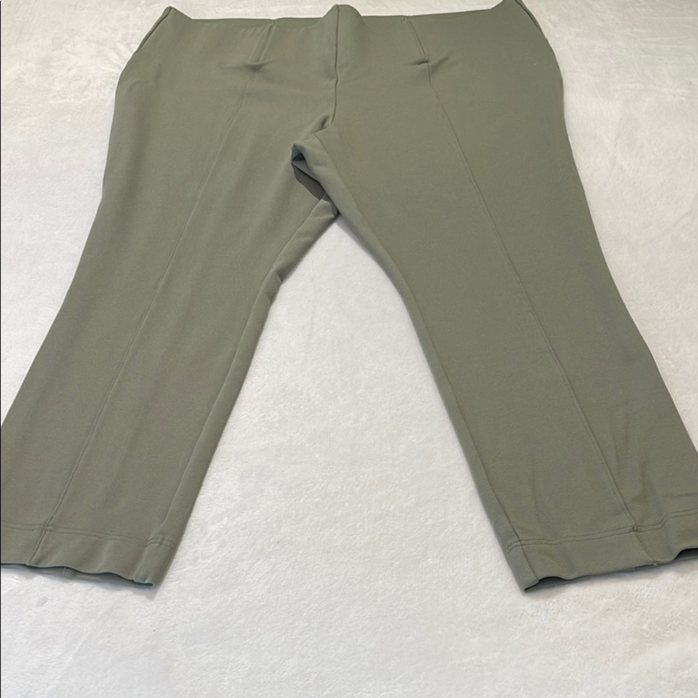 SLIM FACTOR BY INVESTMENT PLUS WOMENS SIZE 2X Stylish Olive Green Pants